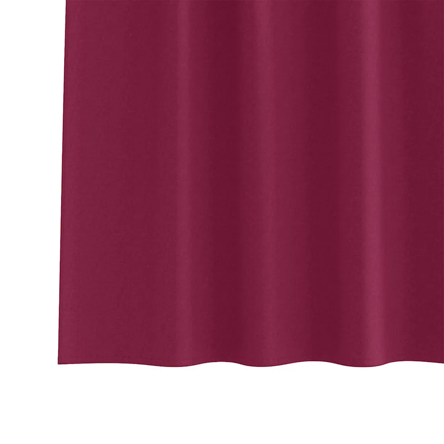 Rideaux occultants avec anneaux 2 pcs Bordeaux 260 x 140 cm - 6