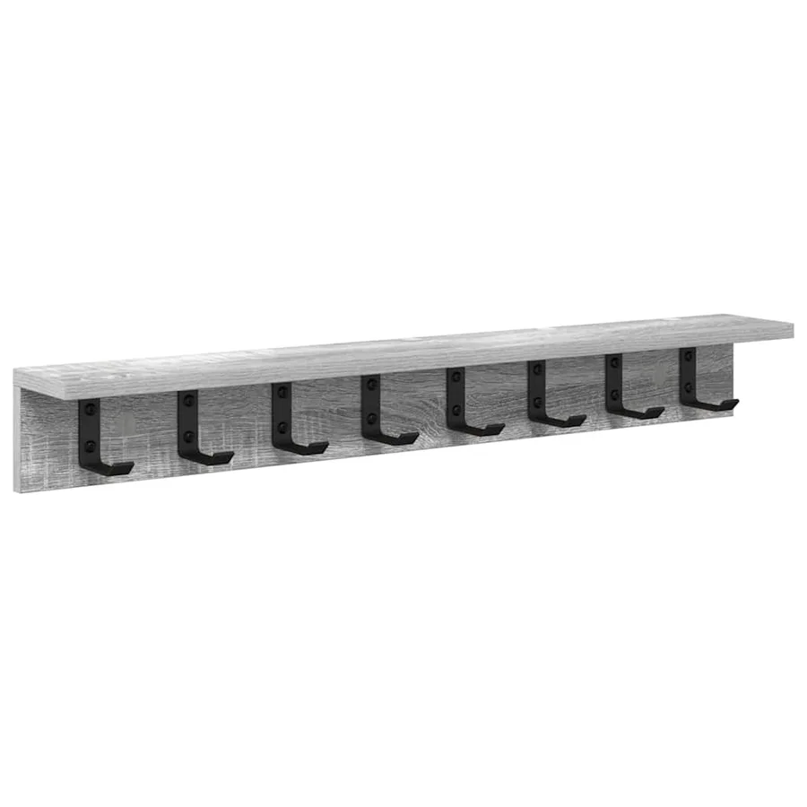 Porte-manteau mural Gris Sonoma 80 x 10,5 x 10,5 cm - 2