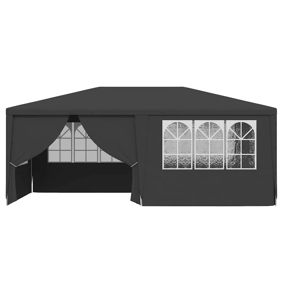 Tente de réception et parois latérales 4x6 m Anthracite 90 g/m² - 4