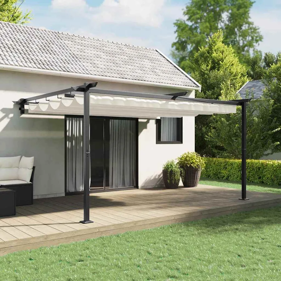 Pavillon 400 x 300 x 200 cm Crème Polyester