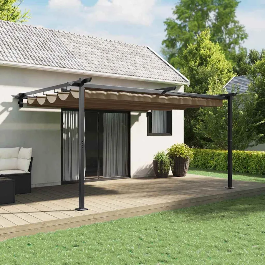 Pavillon 400 x 300 x 200 cm Taupe Polyester
