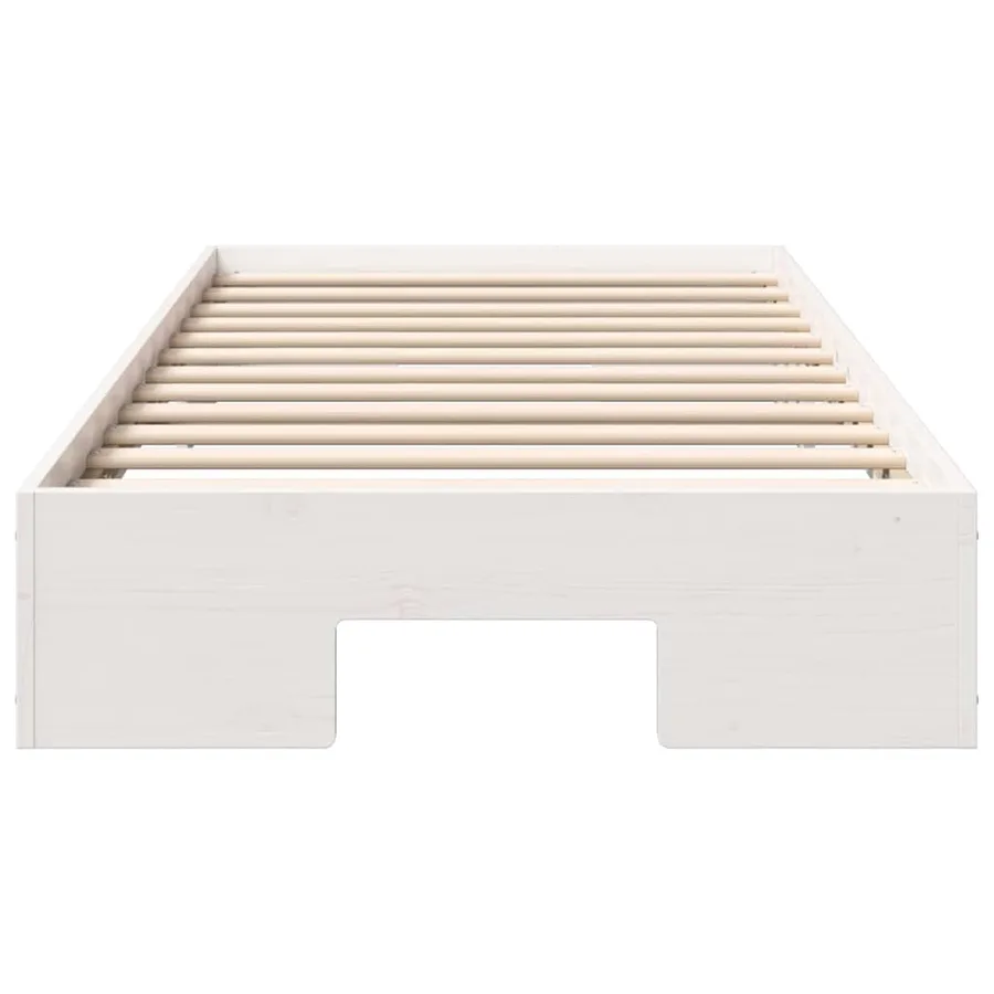 Cadre de lit Blanc 75 x 190 cm - 4