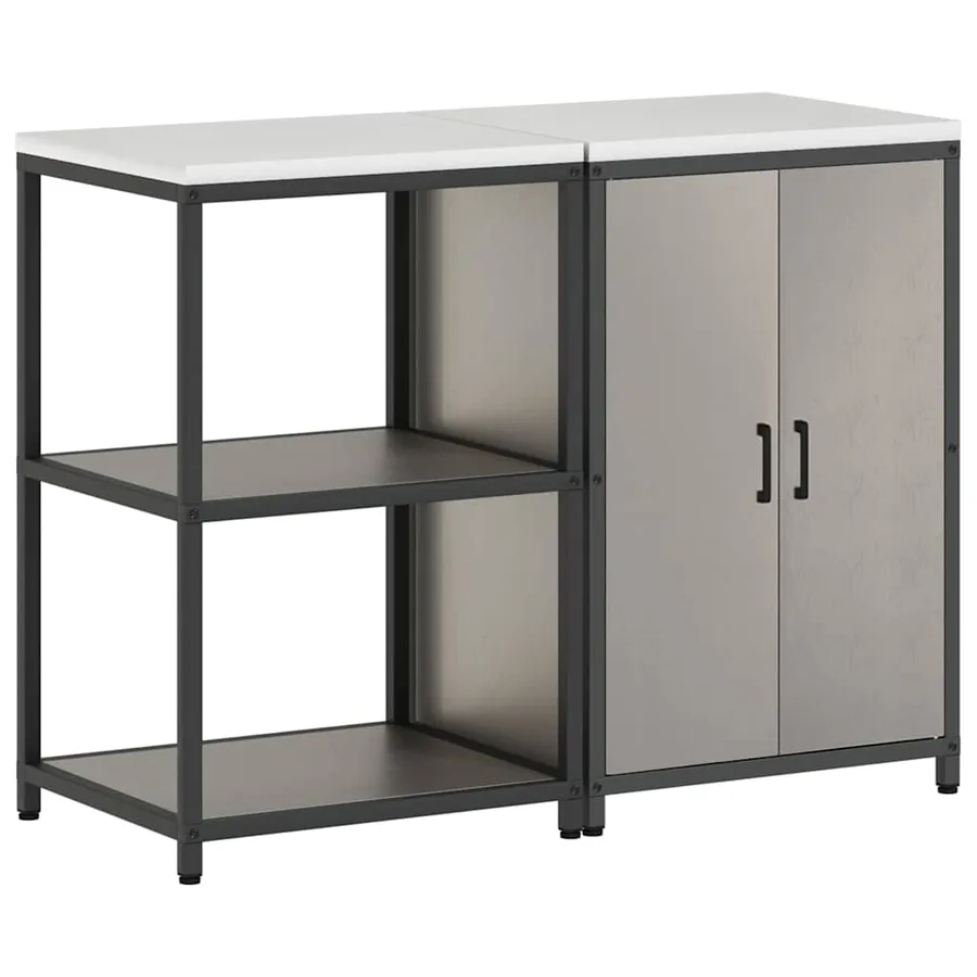 Ensemble de rangement cuisine HATTEM 2 pcs Rouillé Acier - 9