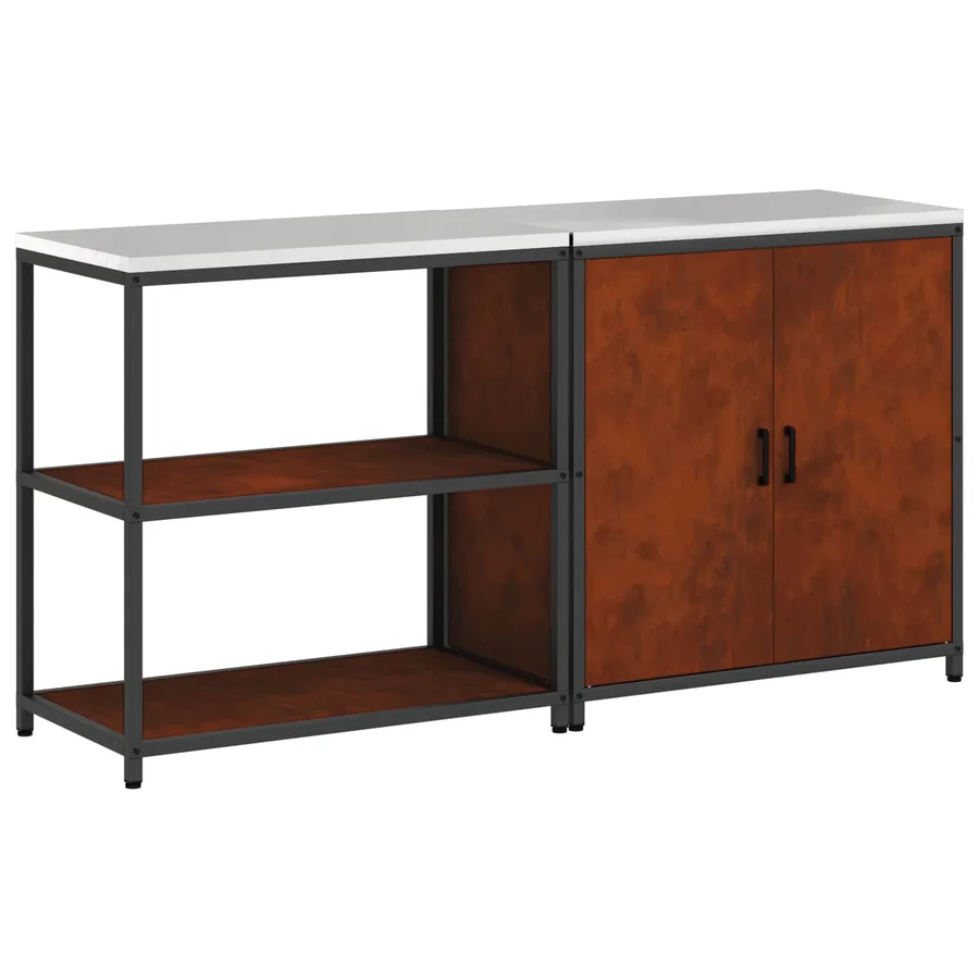 Ensemble de rangement cuisine HATTEM 2 pcs Rouillé Acier - 2