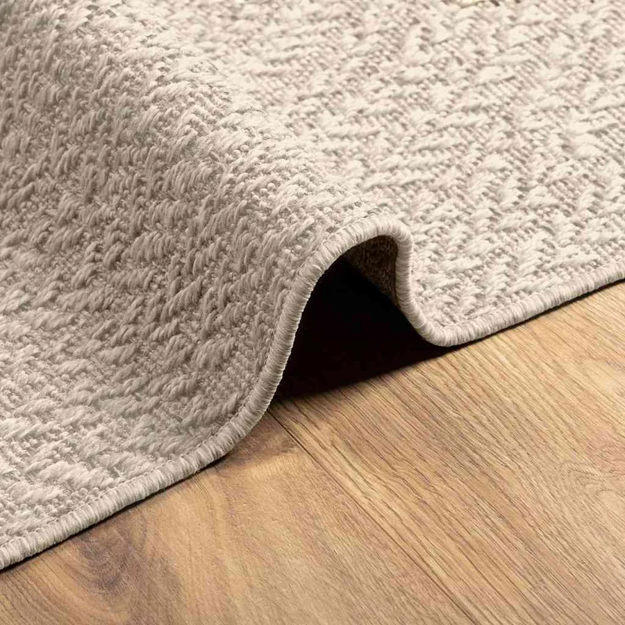 Tapis ZIZUR crème 200x290 cm aspect de jute intérieur extérieur - 6