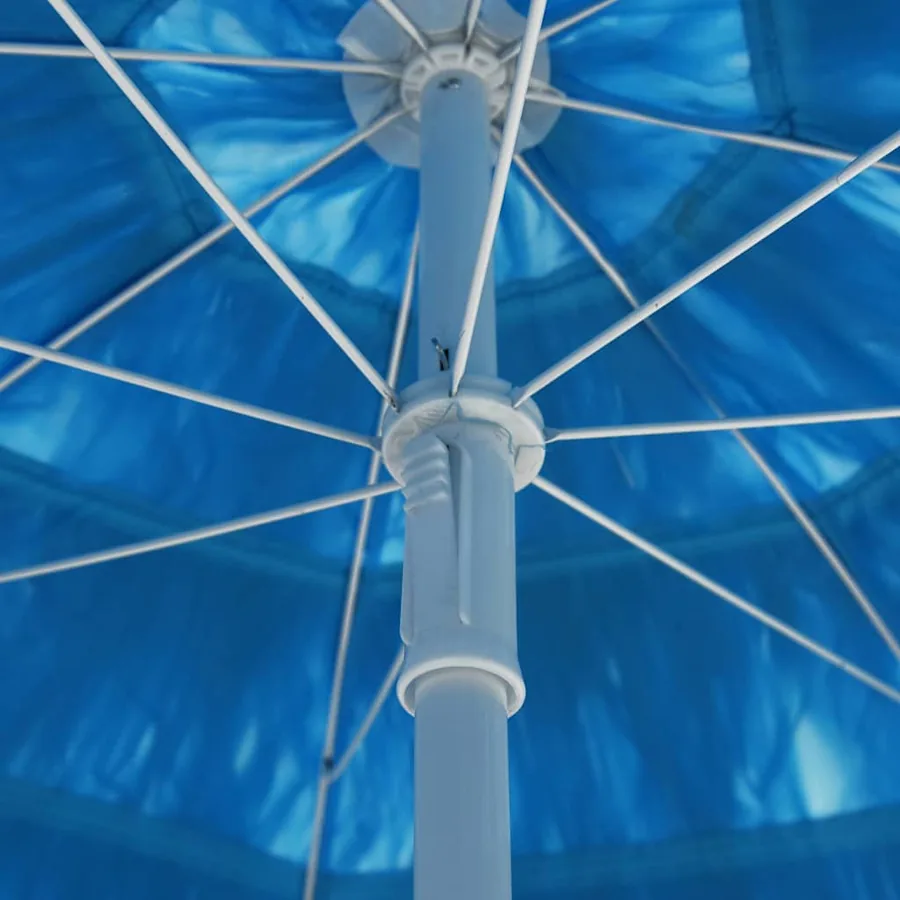 Parasol de plage Hawaii bleu 300 cm - 6