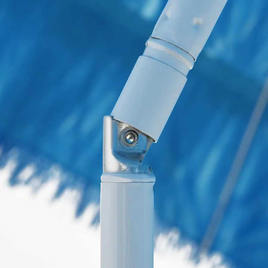 Parasol de plage Hawaii bleu 300 cm - 7