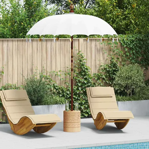 Parasol balinais Crème 190 x 190 x 260 cm