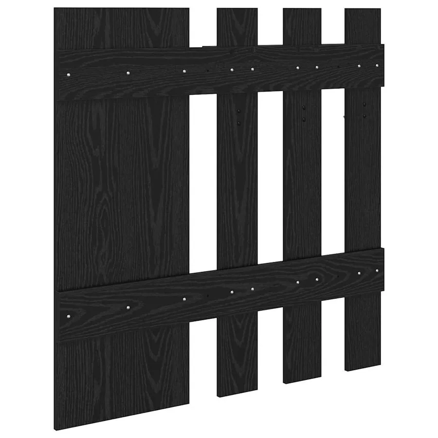 Porte-manteau mural Montage mural Chêne noir 100 x 10 x 100 cm - 7
