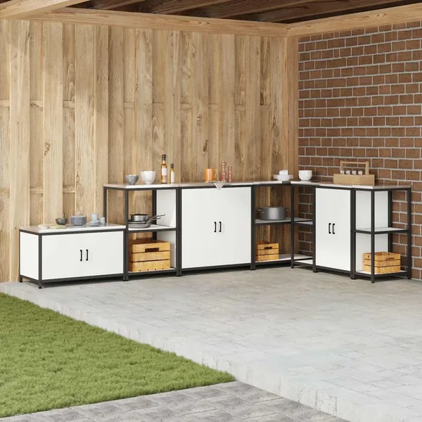 Rangement de cuisine HATTEM Blanc 90 x 50 x 53 cm Acier