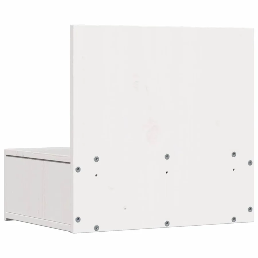 Table de chevet avec tiroir 2 pcs Blanc 42 x 32,5 x 40 cm - 9