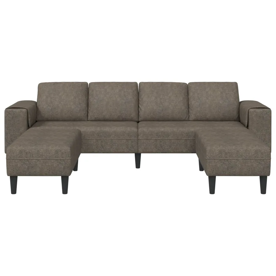 Canapé de salon 3 pcs Gris foncé - 4