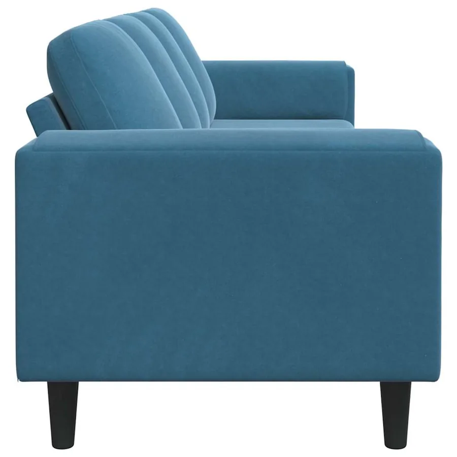 Canapé de salon Bleu 250 x 77 x 76 cm - 5