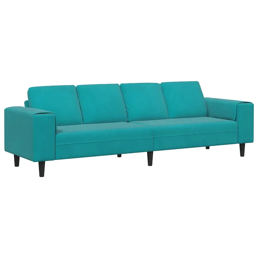 Canapé de salon Turquoise 250 x 188 x 76 cm - 2