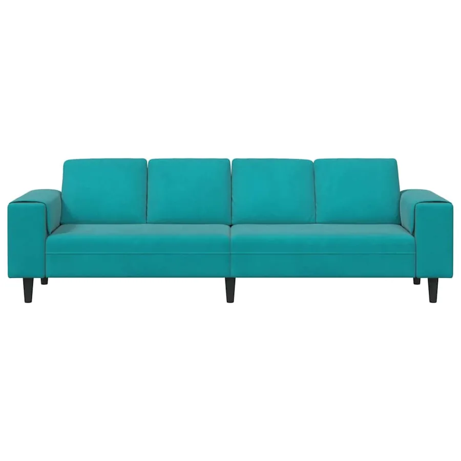 Canapé de salon Turquoise 250 x 188 x 76 cm - 4