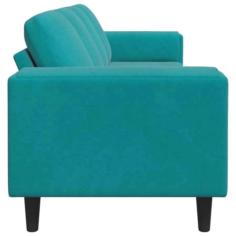 Canapé de salon Turquoise 250 x 188 x 76 cm - 5