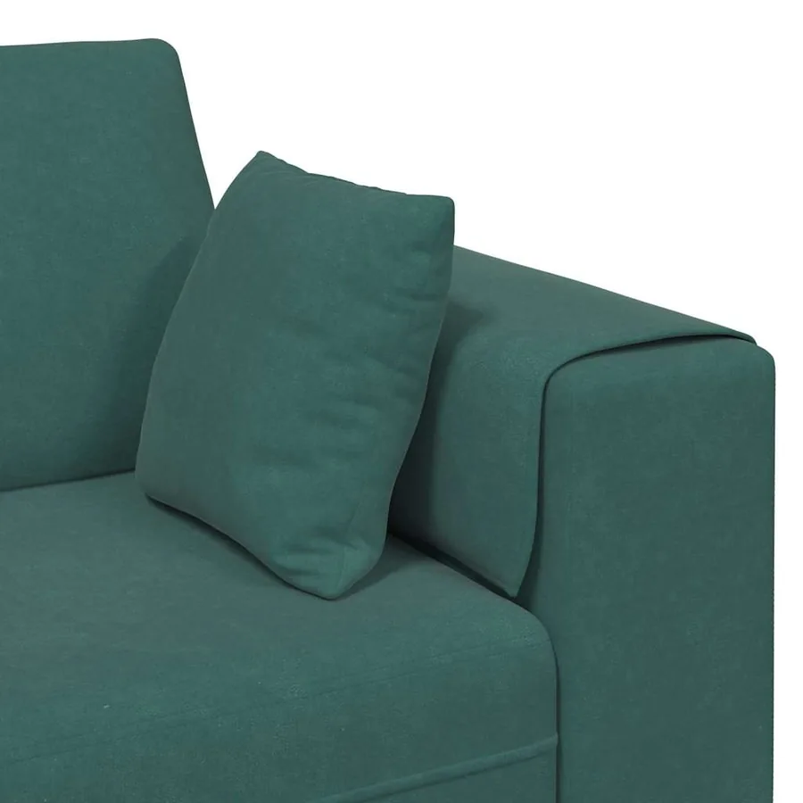 Canapé Vert foncé 250 x 77 x 76 cm Velours - 7