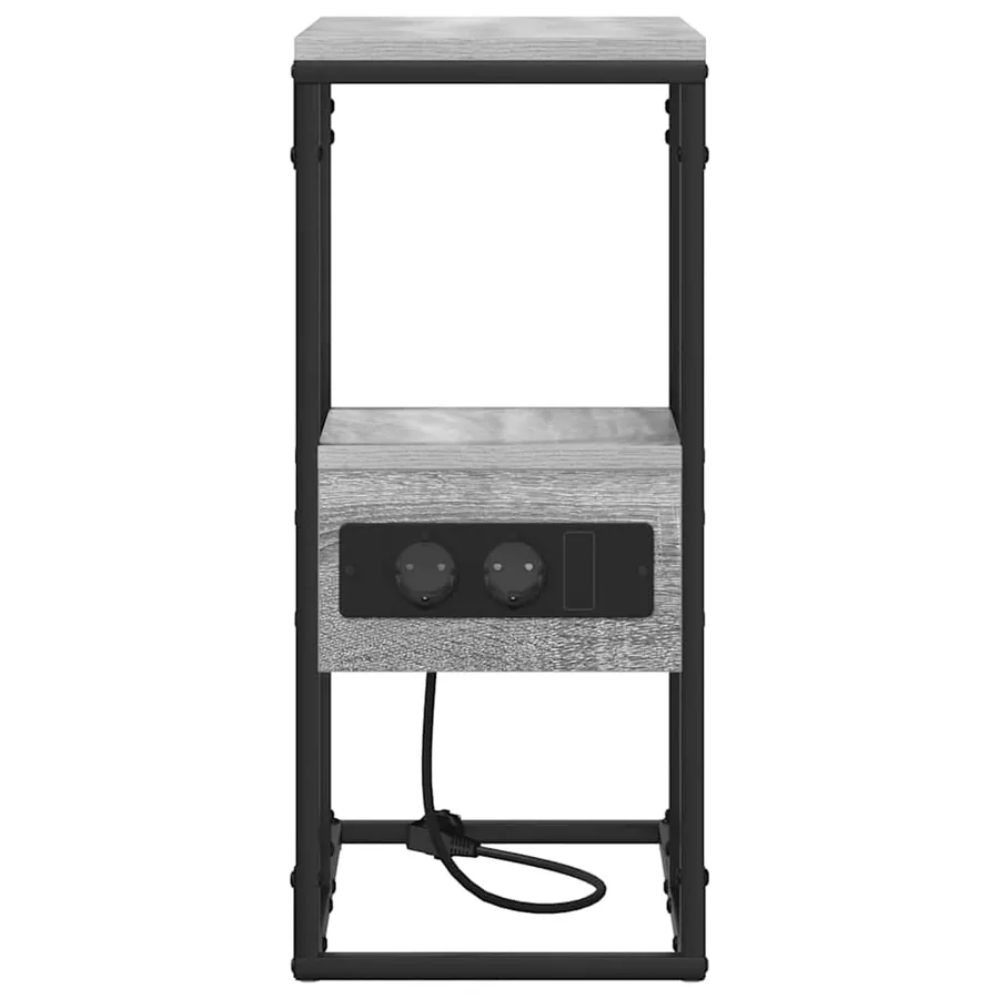 Cabinet de chevet avec tiroir Sonoma gris 41.5 x 26 x 60.5 cm - 6
