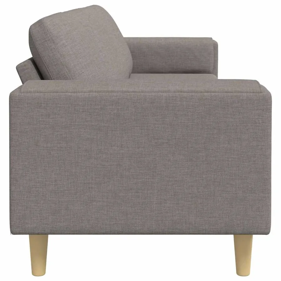 Canapé de salon Taupe 250 x 77 x 76 cm Polyester - 5