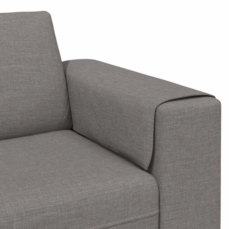 Canapé de salon Taupe 250 x 77 x 76 cm Polyester - 7