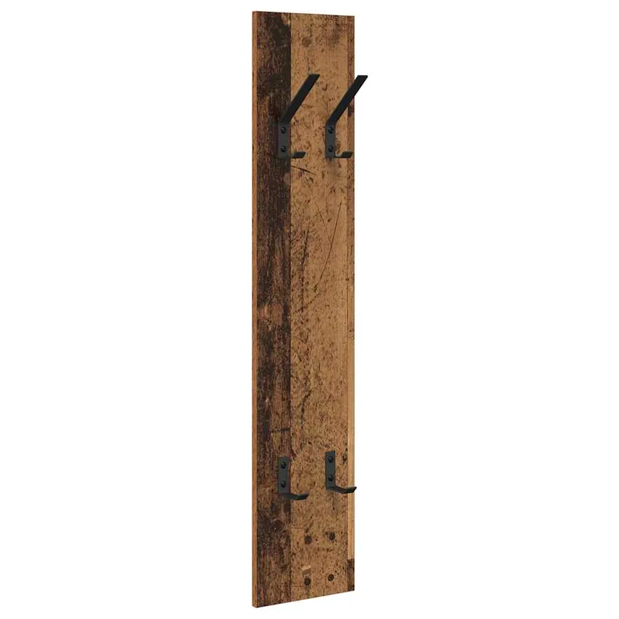 Porte-manteau mural Montage mural Bois ancien 20 x 1,5 x 100 cm - 2