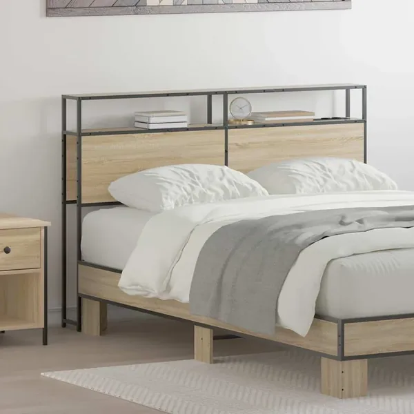 Tête de lit de rangement Chêne sonoma Bois d'ingénierie