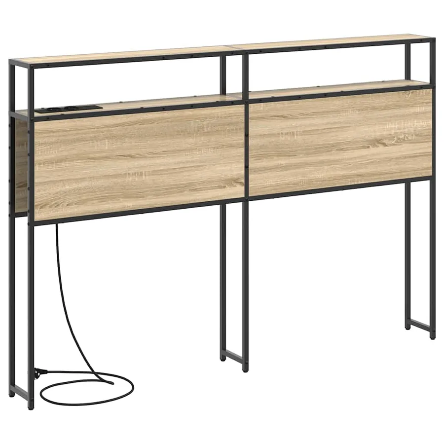 Tête de lit de rangement Chêne sonoma Bois d'ingénierie - 7