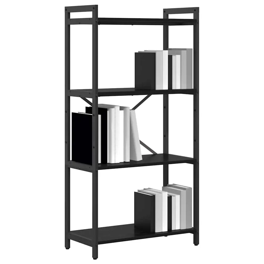Étagère Chêne noir 60 x 30 x 120 cm Bois d'ingénierie - 3