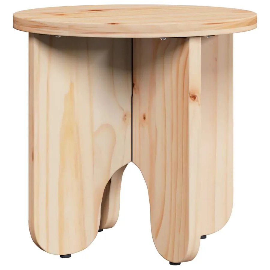 Table basse 2 pcs Naturel Bois de pin massif - 5
