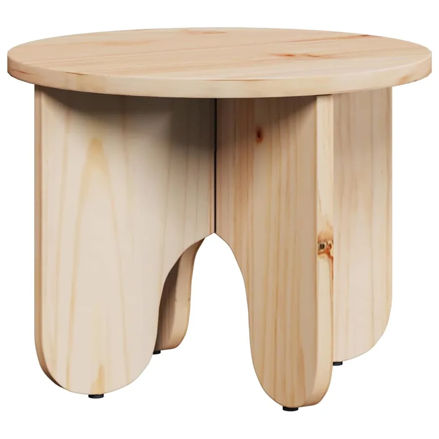 Table basse 2 pcs Naturel Bois de pin massif - 6