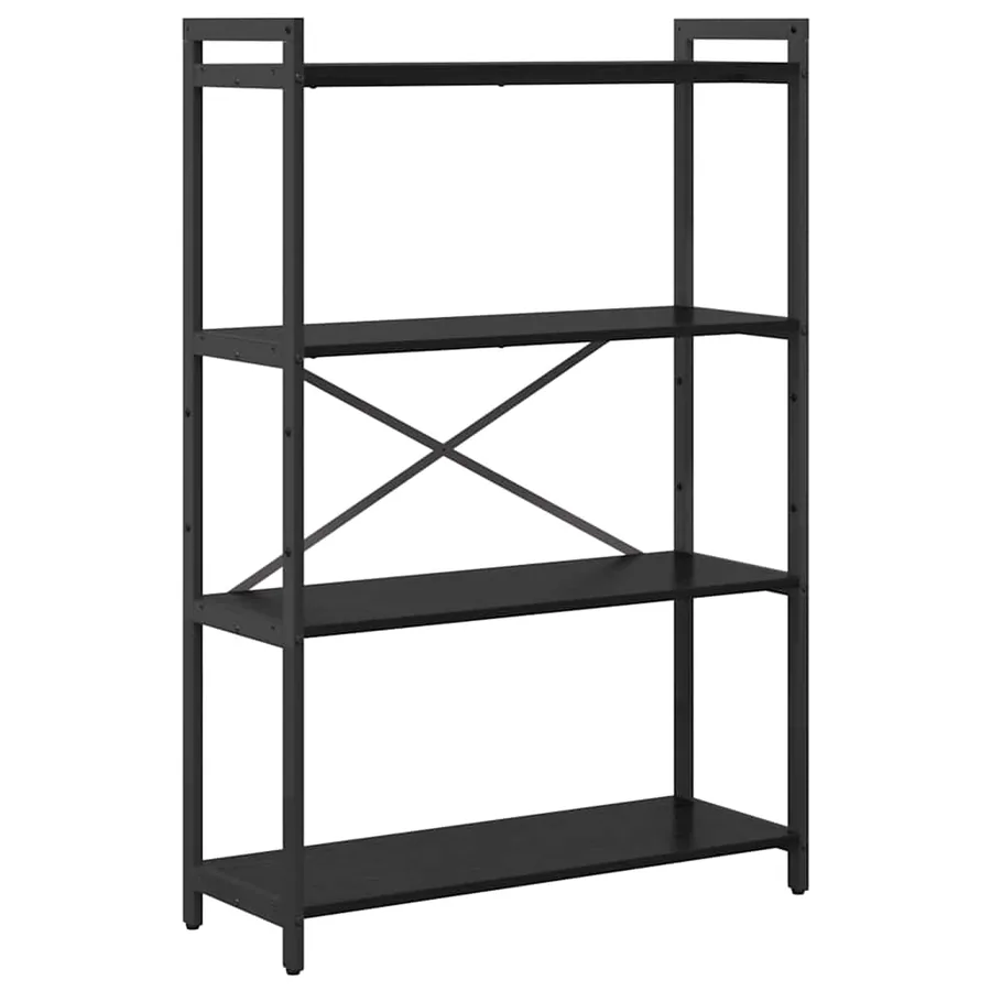 Étagère Chêne noir 80 x 30 x 120 cm Bois d'ingénierie - 2