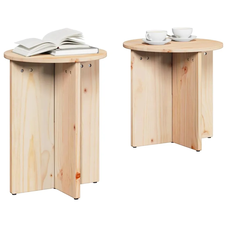 Table basse 2 pcs Naturel - 3