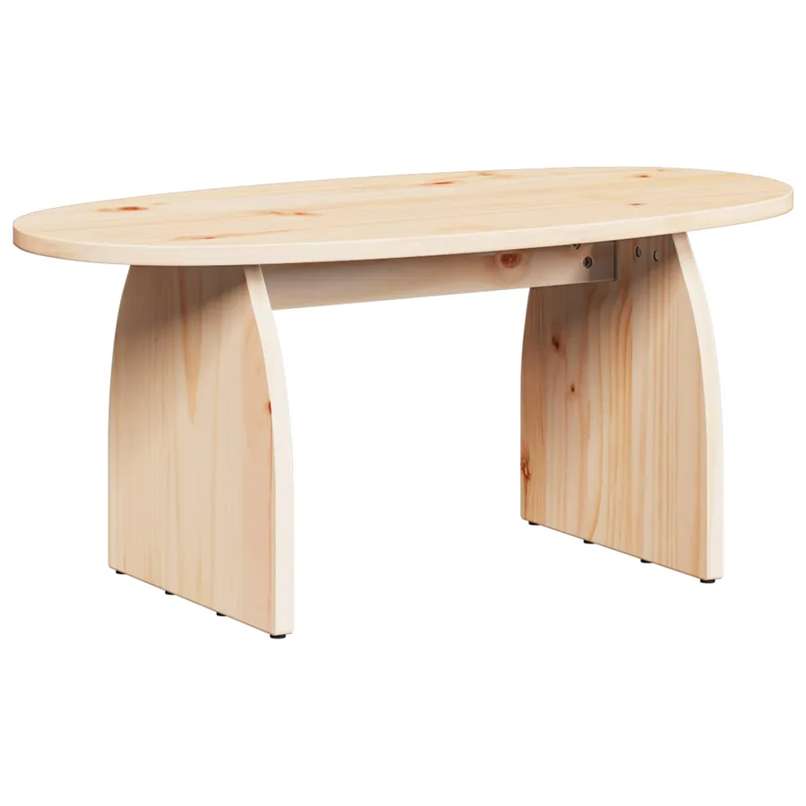 Table basse Marron 80 x 40 x 35 cm Pin massif - 2