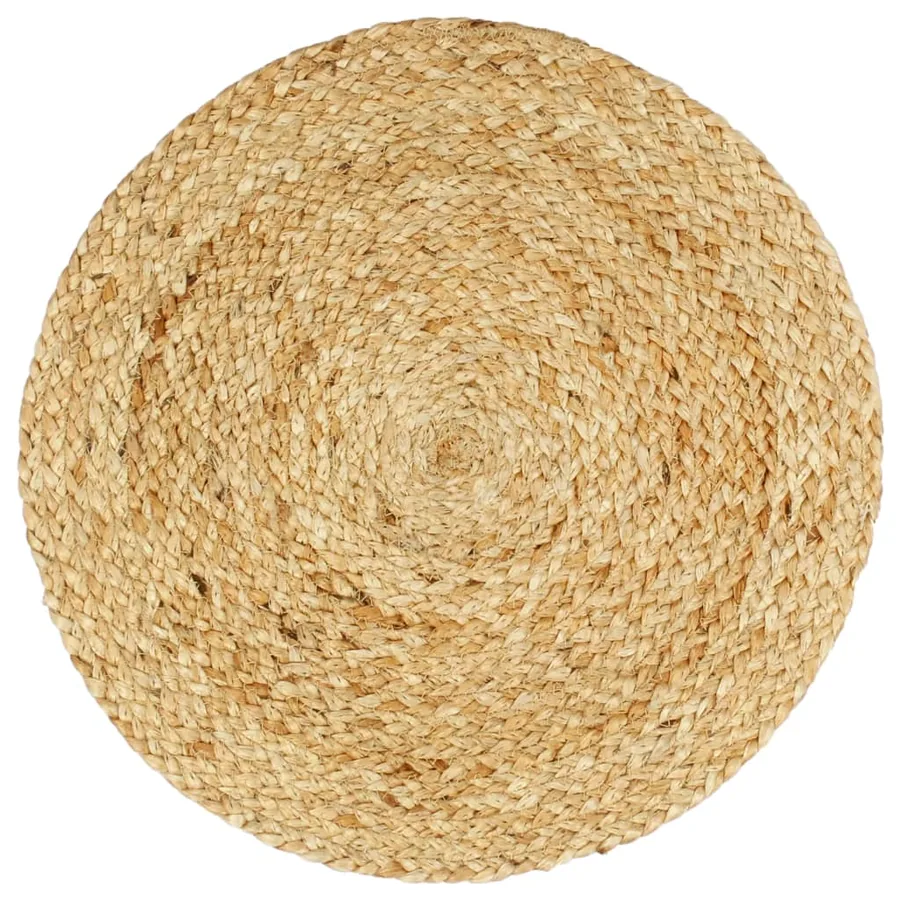 Napperons 6 pcs Naturel Plain 38 cm Rond Jute - 2