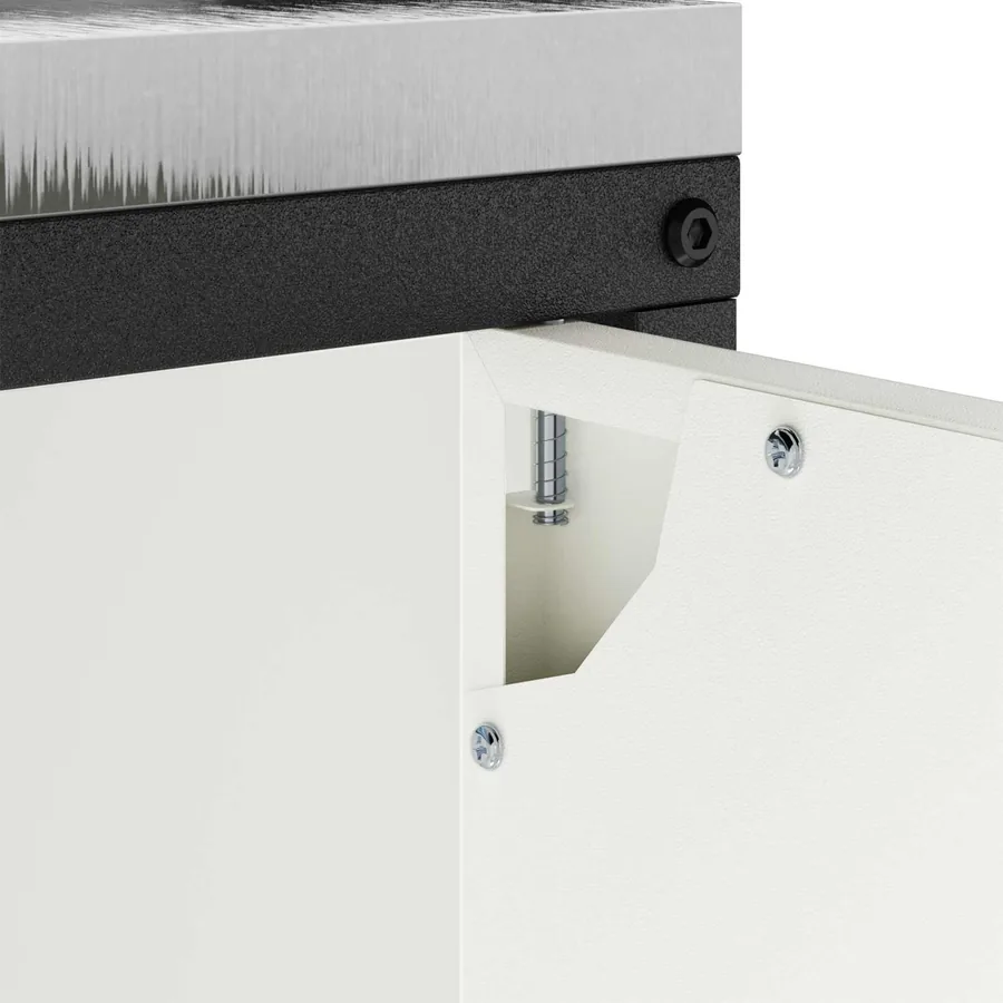 Rangement de cuisine HATTEM Blanc 90 x 50 x 92 cm Acier - 8