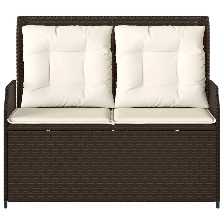 Banc de jardin Marron polyrotin - 4