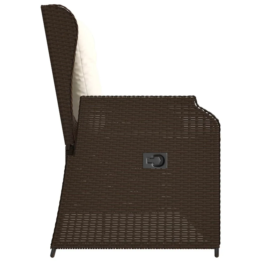 Banc de jardin Marron polyrotin - 5