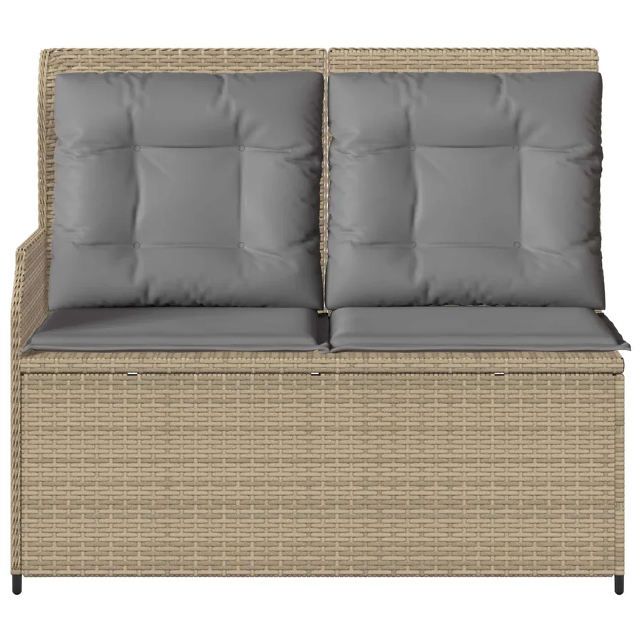 Banc de jardin Beige polyrotin - 4