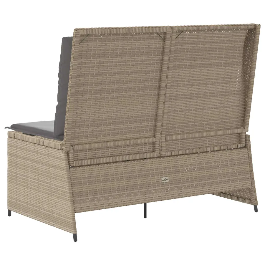 Banc de jardin Beige polyrotin - 6