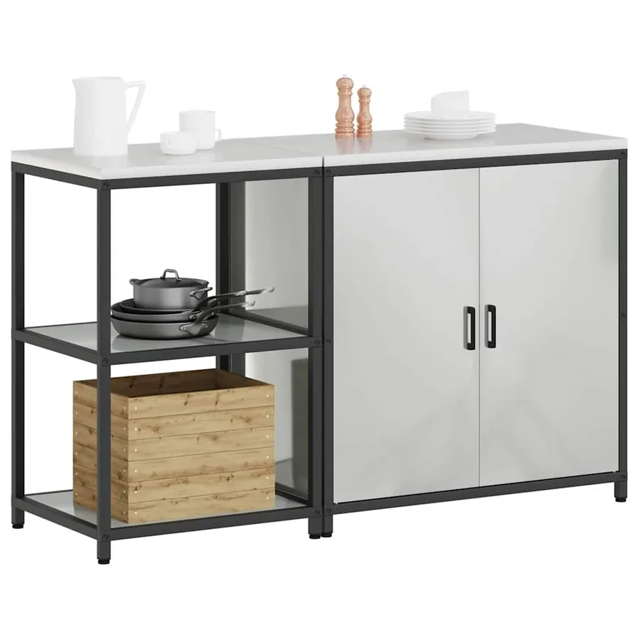 Ensemble de rangement cuisine HATTEM 2 pcs Argenté - 3