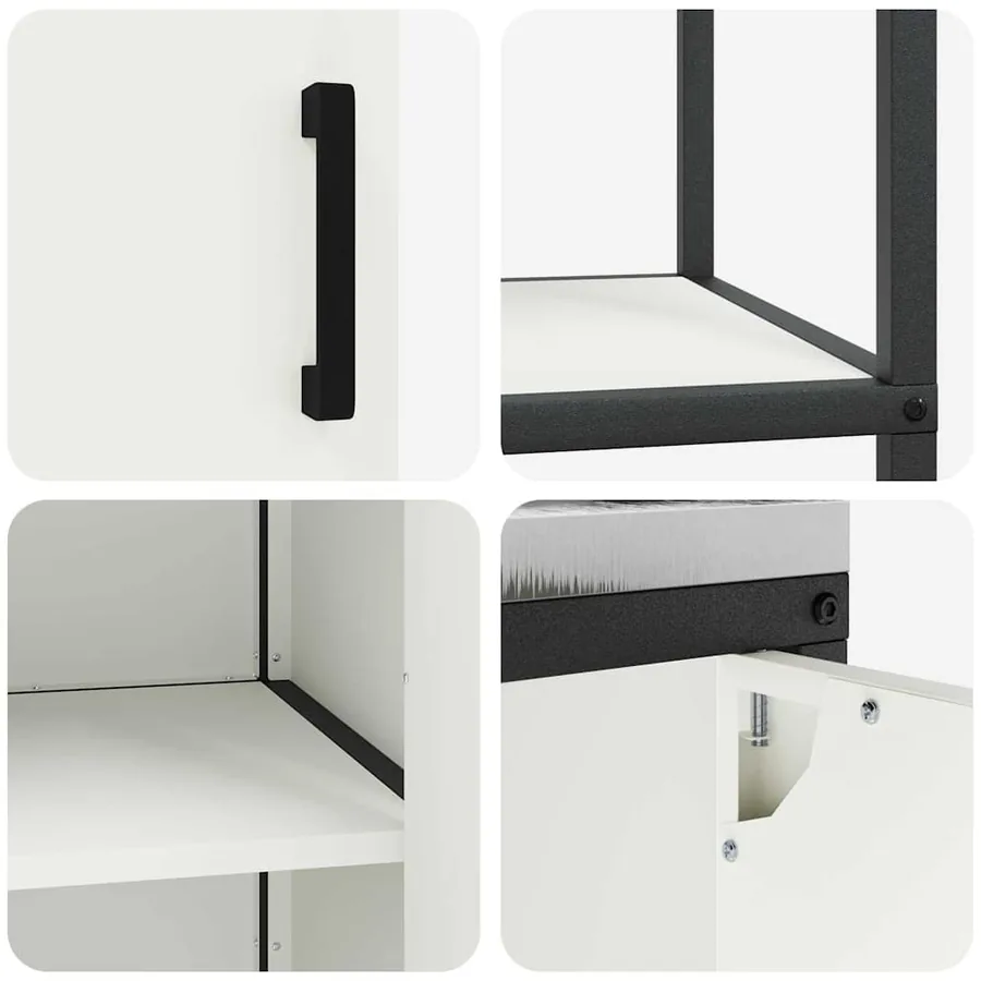 Ensemble de rangement cuisine HATTEM 2 pcs Blanc - 12