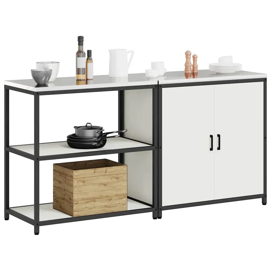 Ensemble de rangement cuisine HATTEM 2 pcs Blanc - 3