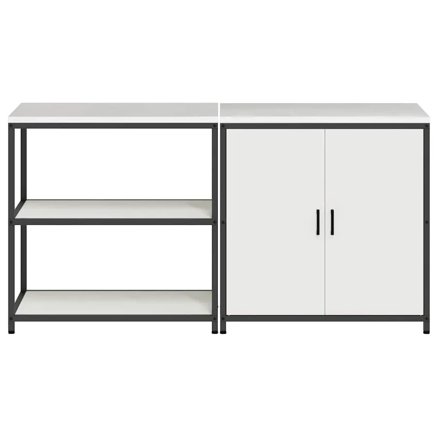 Ensemble de rangement cuisine HATTEM 2 pcs Blanc - 9
