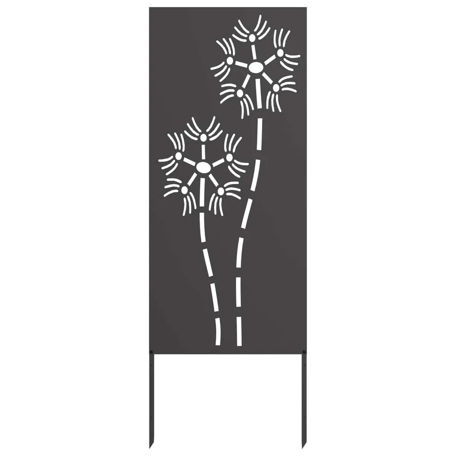 Écran de confidentialité de jardin Fretwork Noir 50 x 140 cm - 2