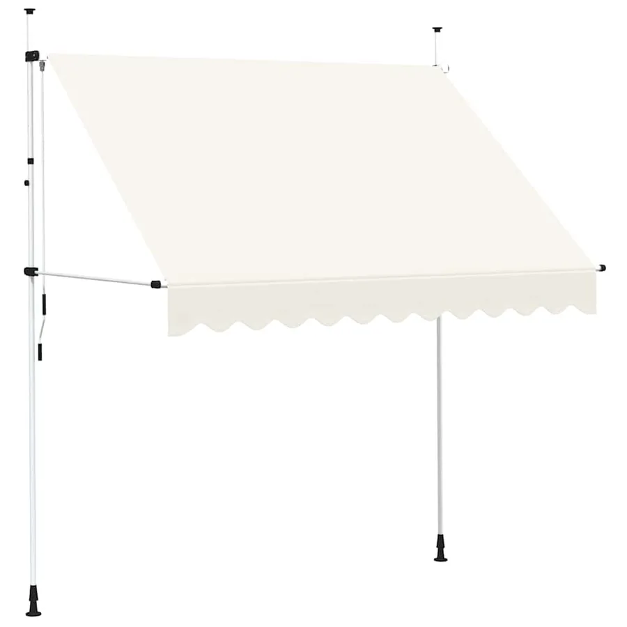 Auvent manuel rétractable 250 cm Crème - 2