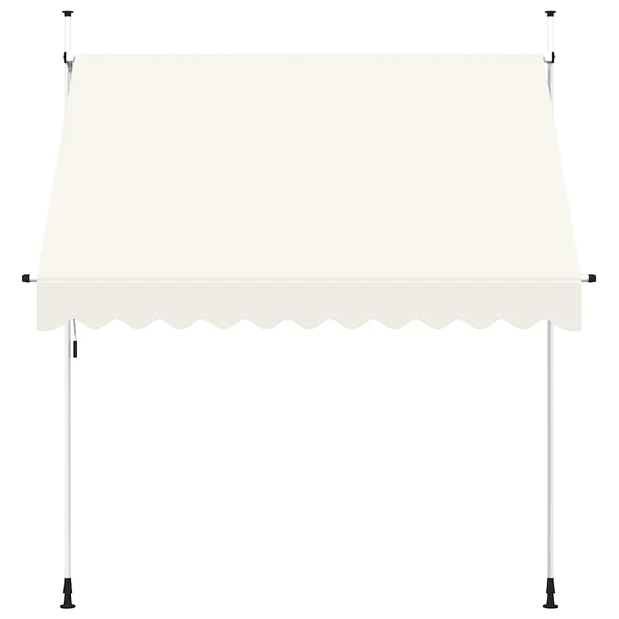 Manual Retractable Awning 250 cm Cream - 3