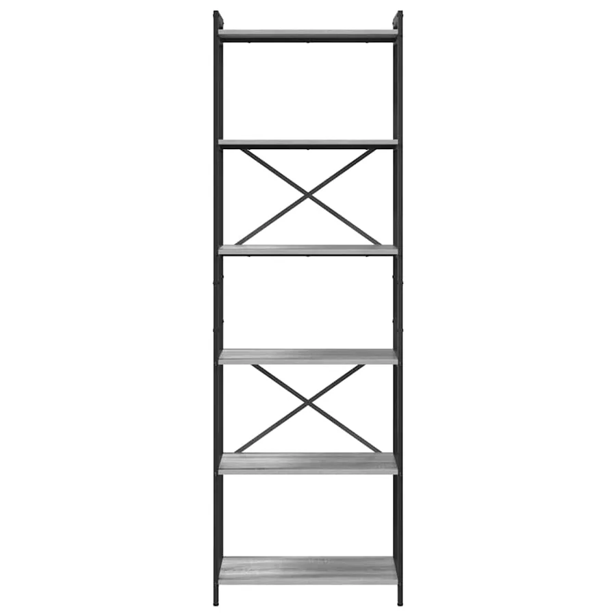 Étagère Sonoma gris 60 x 30 x 189,5 cm Bois d'ingénierie - 5