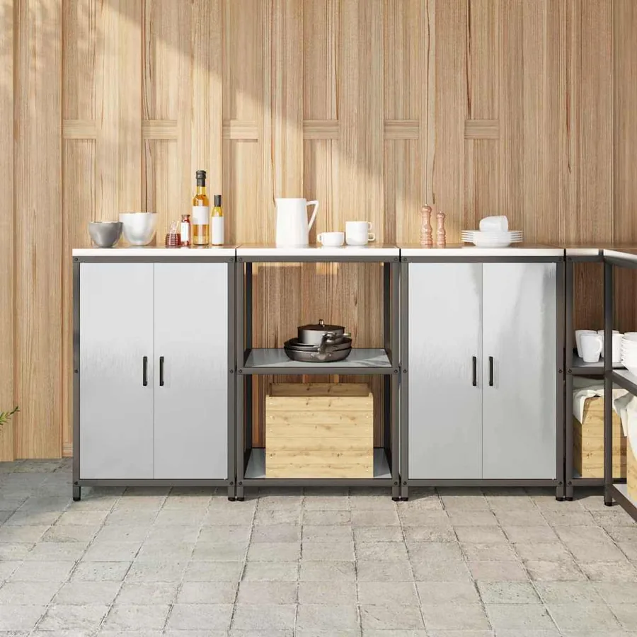 Ensemble de rangement cuisine HATTEM 3 pcs Argenté