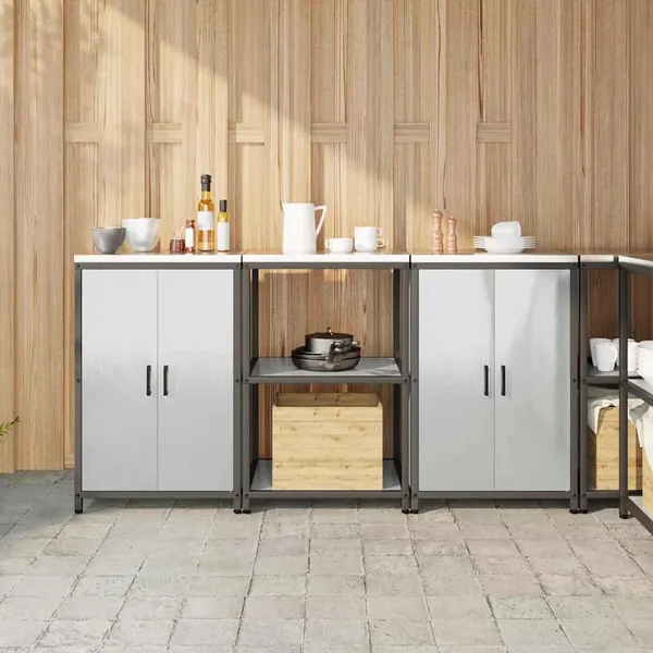 Ensemble de rangement cuisine HATTEM 3 pcs Argenté