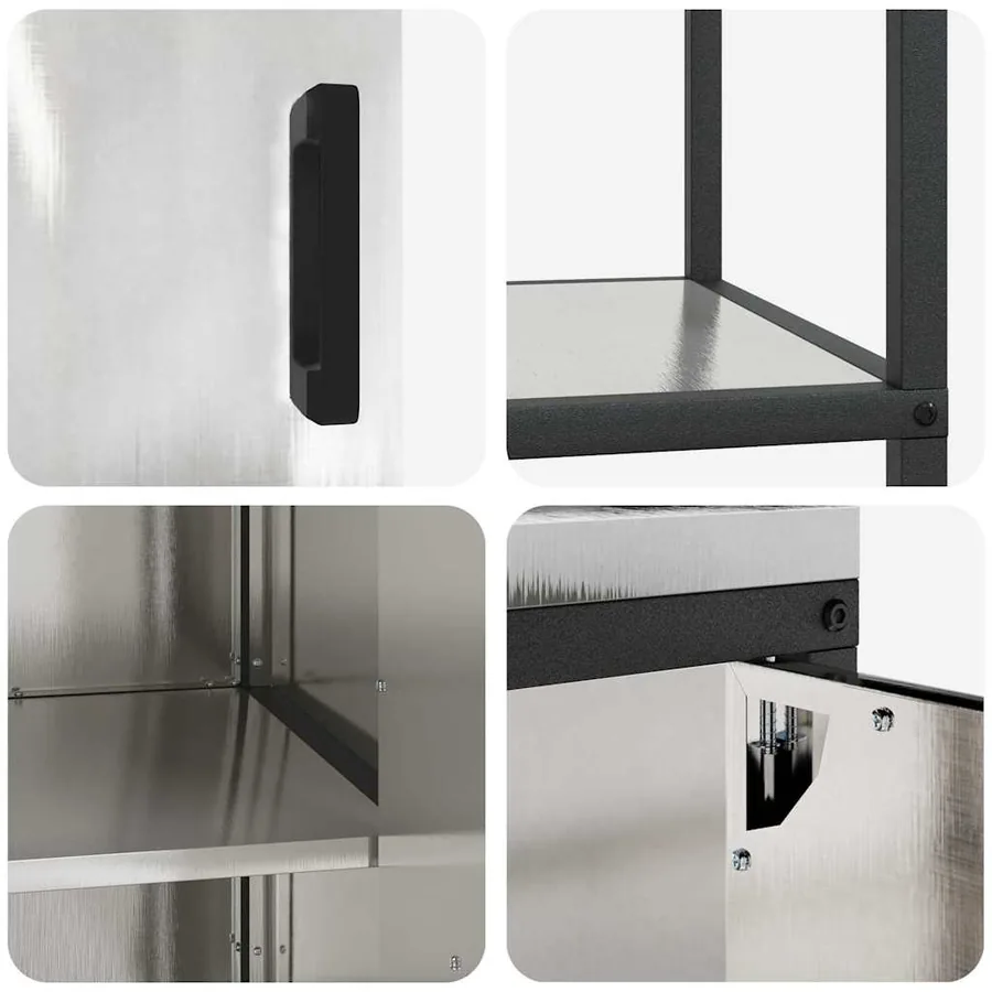 Ensemble de rangement cuisine HATTEM 3 pcs Argenté - 12